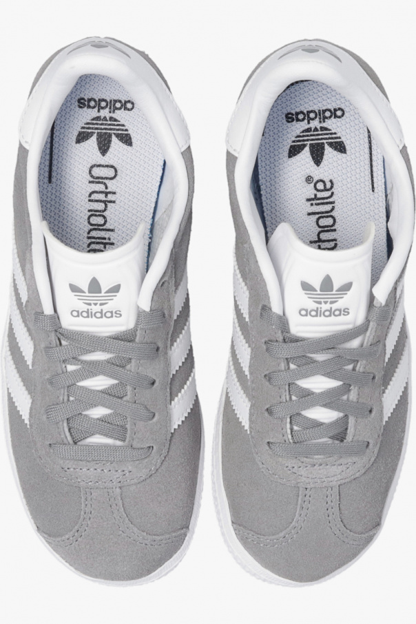 Light grey adidas gazelle junior best sale